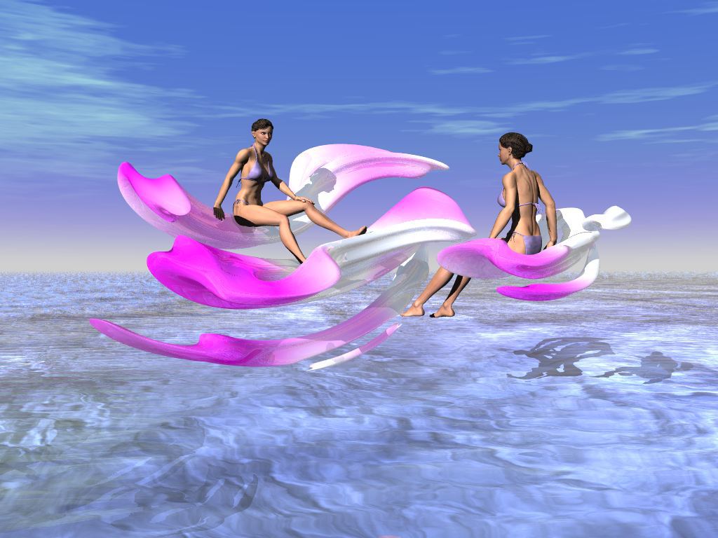 Pink Orchid Elves, desktop wallpaper