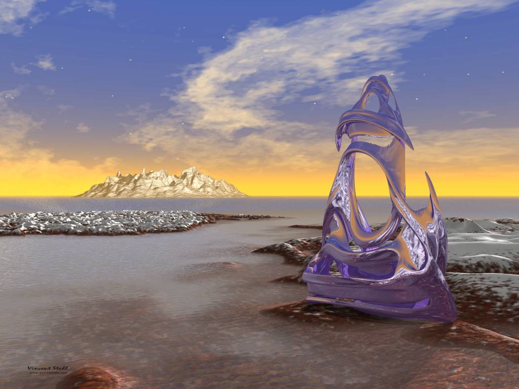 Throne At Sunset, desktop wallpaper