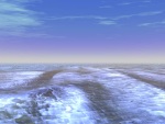 Cyan Caribbean Waters computer artwork