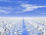 Cyan Ice Path computer artwork