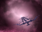 Galactic Nebula Space Ship computer artwork