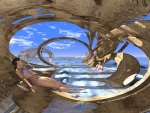 Hyper Cave Beach computer artwork