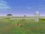 Green Water Meadows With Trees And Women computer artwork