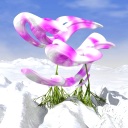 Ice&nbsp;Orchids mobile phone background 128x128