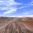 Mars&nbsp;Desert mobile phone wallpaper 128x128