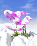 Ice&nbsp;Orchids mobile phone background 128x160