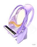 Octopus&nbsp;Piano mobile phone logo 128x160