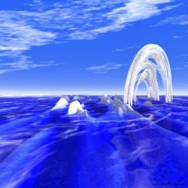 Blue&nbsp;Ice&nbsp;Cave mobile phone background 208x208