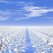 Cyan&nbsp;Ice&nbsp;Path mobile phone wallpaper 208x208