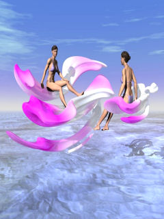 Pink&nbsp;Orchid&nbsp;Elves mobile phone picture 240x320