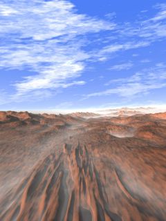 Mars&nbsp;Desert mobile phone background 240x320