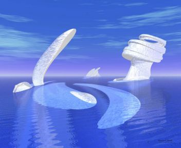 Icebergs mobile phone image 352x288